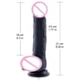 Фалоімітатор-насадка Hismith 8.3" Silicone Dildo Black: Тип Классические дилдо