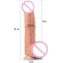 Фаллоимитатор LoveToy Dual Layered Silicone 11" Nature Cock: Мошонка Есть