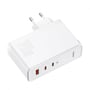 Зарядное устройство Baseus Wall Charger GaN5 Pro 2xUSB-C+USB 140W with USB-C Cable White (CCGP100202): Кабель в комплекте USB-C