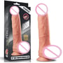 Фаллоимитатор LoveToy Dual-Layered Silicone Cock 10" Flesh: Мошонка Есть