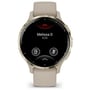 Смарт-годинник Garmin Venu 3S Soft Gold Stainless Steel Bezel with French Grey Case and Silicone Band (010-02785-02): Дисплей 1.2" AMOLED (390x390)