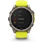 Смарт-часы Garmin Fenix 8 Solar 47mm Sapphire Titanium with Amp Yellow/Graphite Silicone Band (010-02906-21): Дисплей 1.3" (260x260)