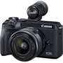 Canon EOS M6 Mark II kit (15-45mm) STM Black: Сменный объектив есть