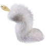 Анальна пробка LOCKINK Sevanda White Fox-Tail Anal Pear-shape Plug: Особливості С хвостиком