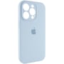 Чохол для iPhone Mobile Case Silicone Case Full Camera Protective Sweet Blue для iPhone 15 Pro Max: Тип чохла накладка на заднюю часть