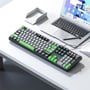 Клавіатура Aula F2088 PRO Plus 9 Green Keys KRGD Blue USB UA Black/Gray (6948391234892): Кількість клавіш 108