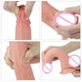 Фаллоимитатор LoveToy Dual-Layered Silicone Cock 8" Flesh: Мошонка Есть