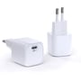 Зарядний пристрій WIWU USB-C Wall Charger GaN RY-U30A 30W White