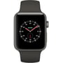 Apple Watch Series 3 Edition 38mm GPS+LTE Gray Ceramic Case with Gray/Black Sport Band (MQK02)
