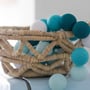 Гирлянда Cotton ball lights на 10 шаров 2,7м, Aqua: Применение Для дома