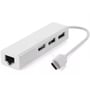 Адаптер Value Adapter USB-C to 3xUSB2.0+RJ45 White