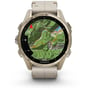 Смарт-часы Garmin Fenix 8 AMOLED 43mm Sapphire Soft Gold with Limestone Leather Band (010-02903-40): Фитнес-функции Секундомер, Подсчет калорий, Шагомер, Пульсоксиметр, Пульсометр, GPS-модуль, Альтиметр