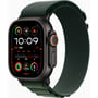 Apple Watch Ultra 2 GPS + Cellular 49mm Black Titanium Case with Dark Green Alpine Loop - Large (MX4T3)