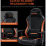 Ігрове крісло Anda Seat Luna Color Size L Black/Orange PVC фото 16