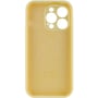 Чехол для iPhone Mobile Case Silicone Case Full Camera Protective Mellow Yellow for iPhone 15 Pro Max: Цвет желтый