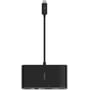 Адаптер Belkin Adapter USB-C to HDMI + VGA + USB + RJ45 Black (AVC005BTBK): Колір чорний