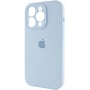 Чехол для iPhone Mobile Case Silicone Case Full Camera Protective Sweet Blue for iPhone 15 Pro Max: Тип чехла накладка на заднюю часть