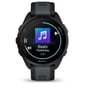 Смарт-годинник Garmin Forerunner 165 Music Black/Slate Grey (010-02863-30): Фітнес-функції Подсчет калорий, Альтиметр, GPS-модуль, Пульсоксиметр, Шагомер, Пульсометр