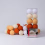 Гирлянда Cotton ball lights на 10 шаров 2,7м, Orange: Длина, м 2.7