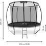 Батут Outtec Premium 10ft (312см) черно-серый с внутренней сеткой (5907766665847) фото 2