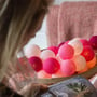 Гірлянда Cotton ball lights на 10 куль 2,7м, Pink фото 7