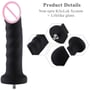 Силиконовый фаллоимитатор для секс-машин Hismith 7.1″ Anal Dildo Black: Мошонка Нет