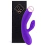 Гнучкий вібратор кролик з двома моторами FeelzToys Lea Rabbit Vibrator Medium Purple