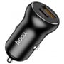 Зарядний пристрій Hoco Car Charger USB+USB-C NZ5 PD+QC 5A 30W Black: Сила струму 2.4А и более