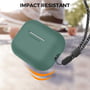 Чохол для навушників AhaStyle Silicone Case with strap Midnight Green (X003E46FGX) для Apple AirPods Pro 2 фото 5