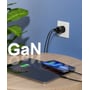 Зарядное устройство Choetech Wall Charger USB+USB-C GaN 33W Black (PD5006): Тип сетевое