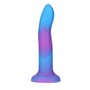 Фалоімітатор, що світиться в темряві ADDICTION - Rave - 8" Glow in the Dark Dildo - Blue Purple