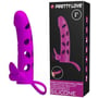 Насадка на член LYBAILE Pretty Love Penis Sleeve With Ball Strap 6" Purple: Назначение Для увеличения