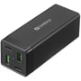 Зарядное устройство Sandberg Wall Charger 2хUSB-C+2XUSB 65W GaN Black (441-45)