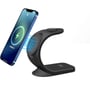 Зарядное устройство WK Wireless Charger Stand MagSafe Black (OJD-83) for iPhone 16 I 15 I 14 I 13 I 12 series and Apple Watch: Кабель в комплекте отсутствует