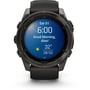 Смарт-годинник Garmin Fenix 8 AMOLED 51mm Sapphire Carbon Grey DLC with Black/Pebble Grey Silicone Band (010-02905-21): Фітнес-функції Альтиметр, GPS-модуль, Пульсометр, Пульсоксиметр, Шагомер, Подсчет калорий