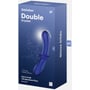 Стеклянный фаллоимитатор Satisfyer Double Crystal Вlue: Мошонка Нет