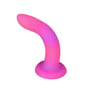 Светящийся в темноте фаллоимитатор ADDICTION - Rave - 8" Glow in the Dark Dildo - Pink Purple фото 7