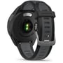 Смарт-годинник Garmin Forerunner 165 Music Black/Slate Grey (010-02863-30): Матеріал ремінця Силикон