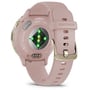 Смарт-годинник Garmin Venu 3S Soft Gold Stainless Steel Bezel with Dust Rose Case and Silicone Band (010-02785-03): Особливості Бесконтактная оплата, Водонепроницаемые, Встроенный микрофон, Динамик (громкая связь), Функция звонк