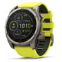 Смарт-годинник Garmin Fenix 8 Solar 51mm Sapphire Titanium з Amp Yellow/Graphite Silicone Band (010-02907-21)