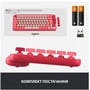 Клавіатура Logitech POP Keys Wireless Mechanical Keyboard UA Rose (920-010737): Кількість клавіш 87