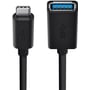 Адаптер Belkin Adapter USB-C to USB-A 14cm Black (F2CU036btBLK): Інтерфейс підключення USB-C