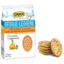 Печенье галетное Crich Леггере с оливковым маслом 200 г (8008620025016)