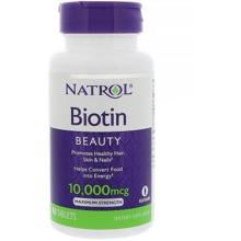 Natrol Biotin 10,000 mcg 100 Tabs Биотин максимум