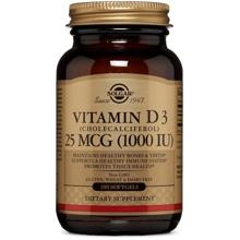 Solgar Vitamin D3 (Cholecalciferol) 1000 IU 100 Softgels