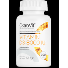 OstroVit Vitamin D3 8000 IU Витамин D3 200 таблеток