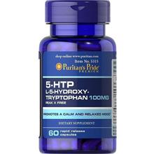 Puritan's Pride 5-HTP 100 mg (Griffonia Simplicifolia) 60 Caps 5-гідрокситриптофан швидкого вивільнення