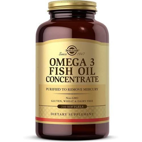 Solgar Omega-3 Fish Oil Concentrate 1000 mg, 240 Softgels