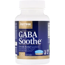 Jarrow Formulas GABA Soothe ГАМК гамма-аміномасляна кислота 100 мг 30 капсул: Форма випуску Капсулы