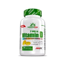 Amix Nutrition GreenDay Vitamin D3 2500 IU Витамин D3 90 капсул: Тип Витамин D